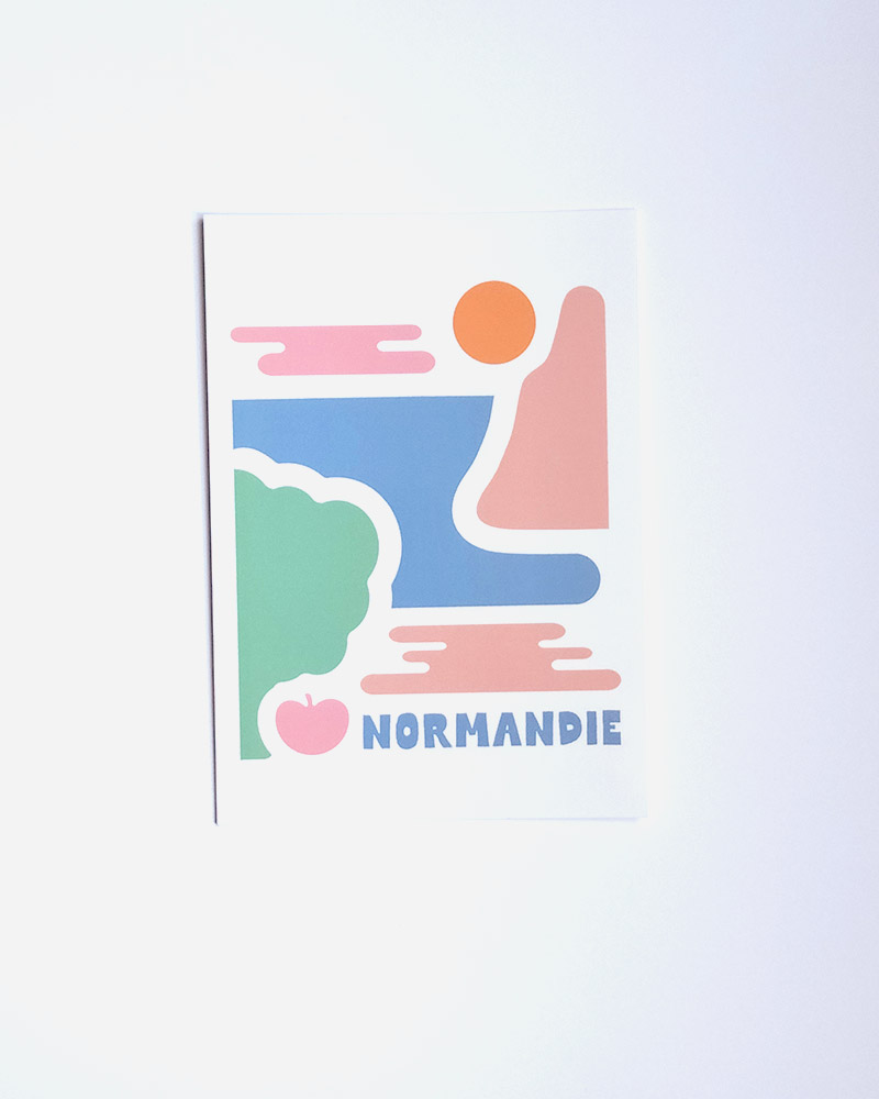 Carte postale Normandie paysage